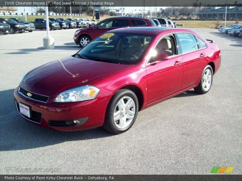 Red Jewel Tintcoat / Neutral Beige 2008 Chevrolet Impala LT