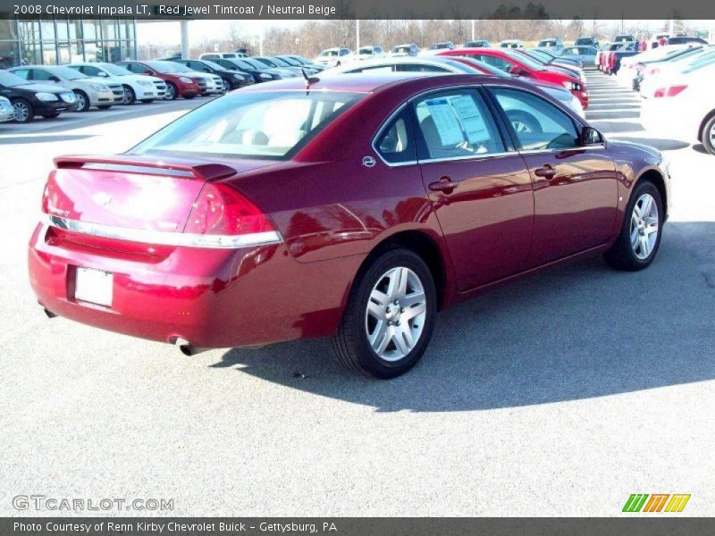 Red Jewel Tintcoat / Neutral Beige 2008 Chevrolet Impala LT