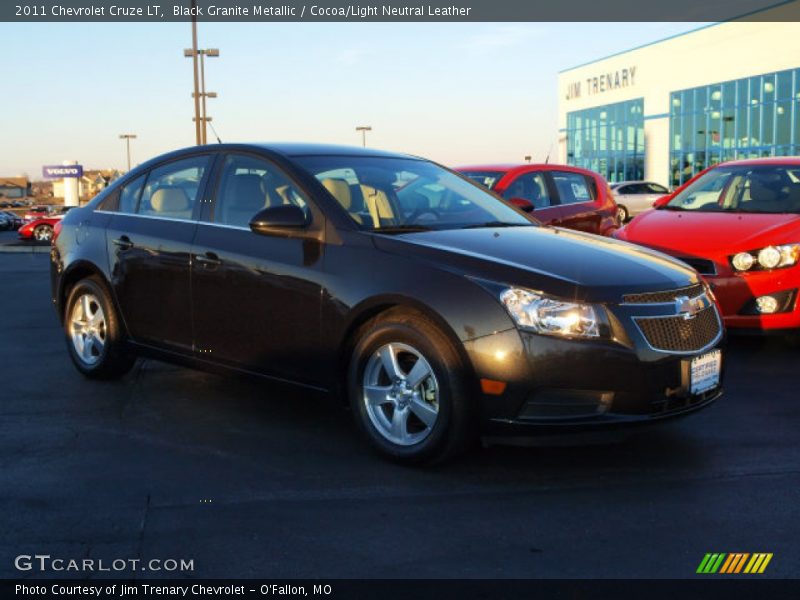 Black Granite Metallic / Cocoa/Light Neutral Leather 2011 Chevrolet Cruze LT