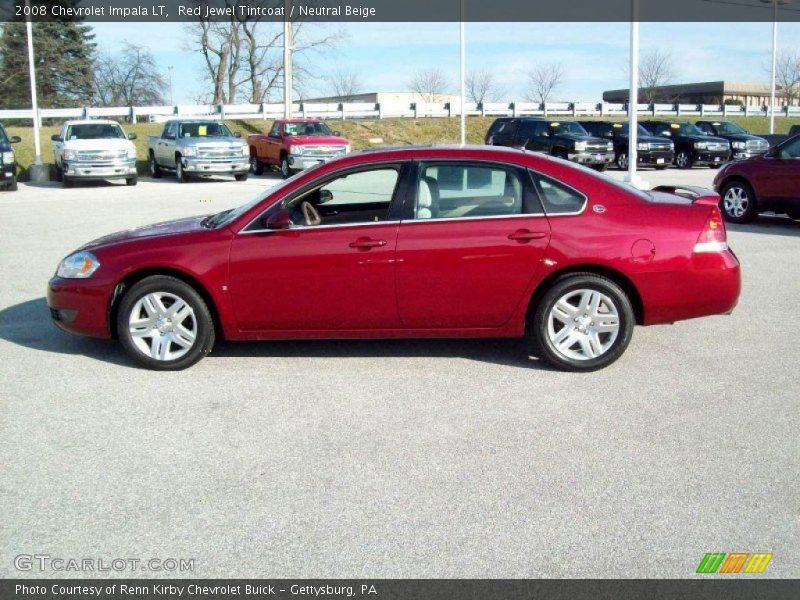 Red Jewel Tintcoat / Neutral Beige 2008 Chevrolet Impala LT