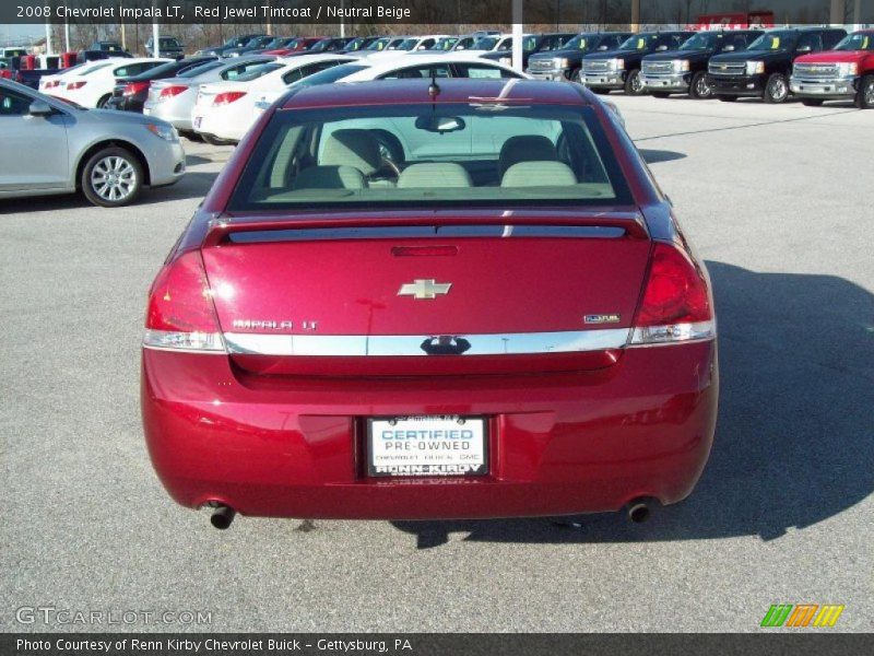 Red Jewel Tintcoat / Neutral Beige 2008 Chevrolet Impala LT