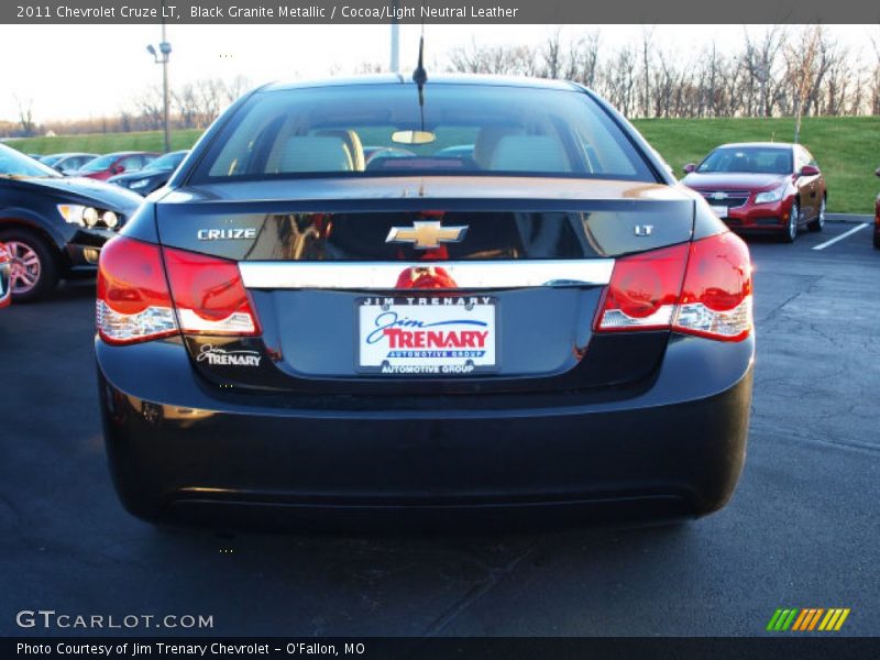 Black Granite Metallic / Cocoa/Light Neutral Leather 2011 Chevrolet Cruze LT