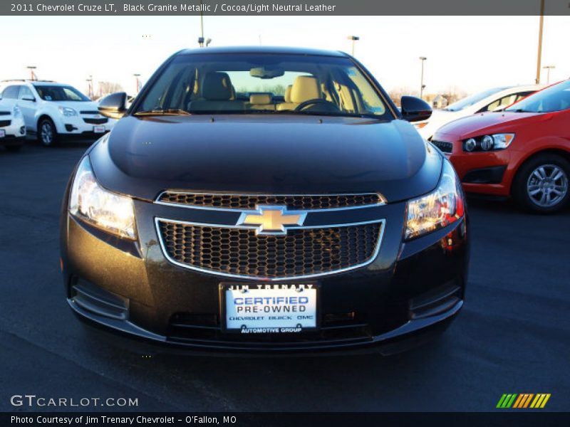 Black Granite Metallic / Cocoa/Light Neutral Leather 2011 Chevrolet Cruze LT