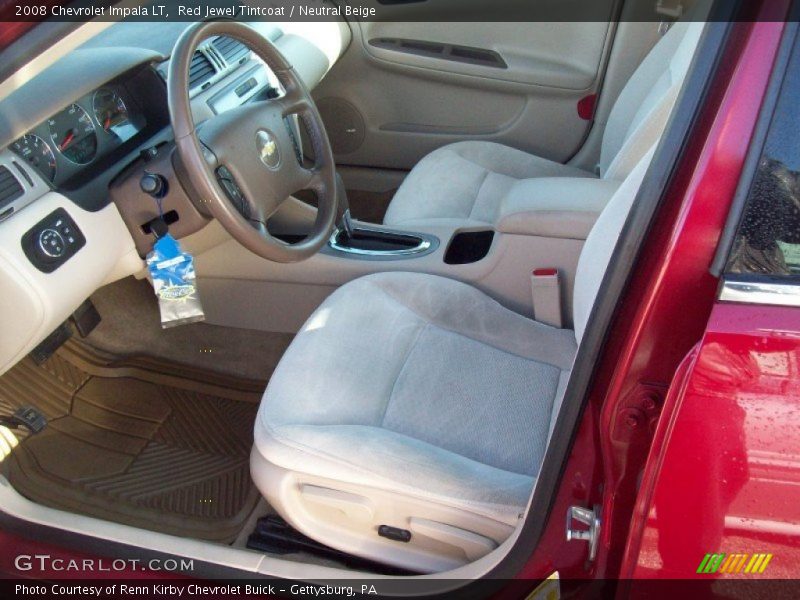 Red Jewel Tintcoat / Neutral Beige 2008 Chevrolet Impala LT