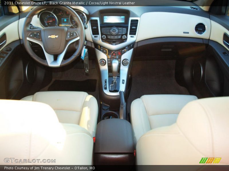 Black Granite Metallic / Cocoa/Light Neutral Leather 2011 Chevrolet Cruze LT
