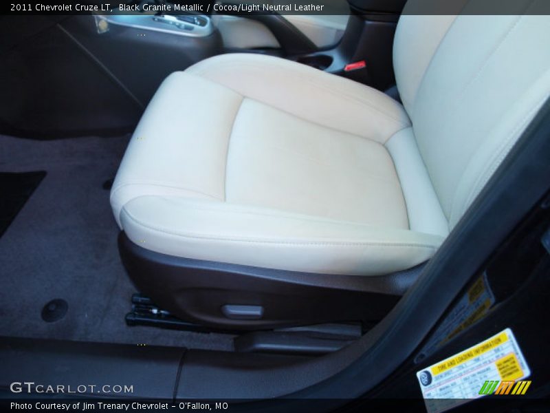 Black Granite Metallic / Cocoa/Light Neutral Leather 2011 Chevrolet Cruze LT