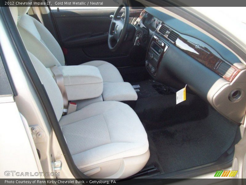 Gold Mist Metallic / Neutral 2012 Chevrolet Impala LT
