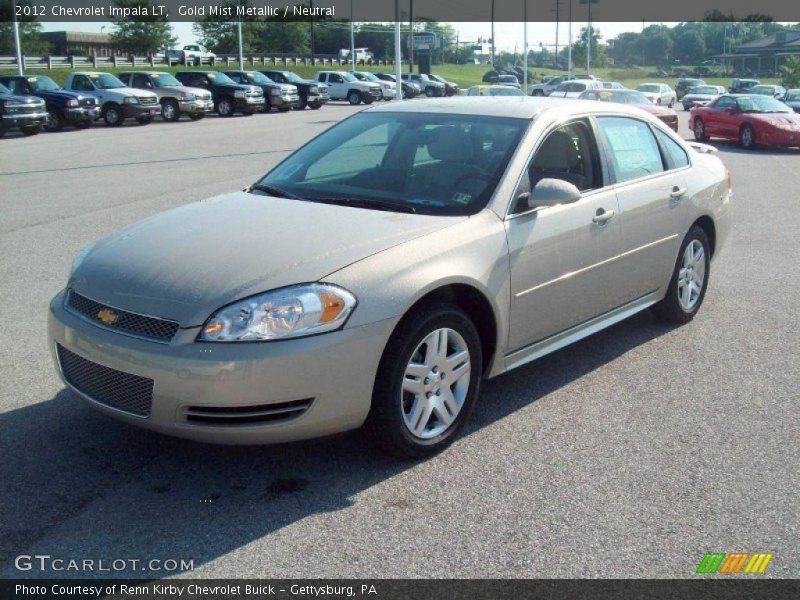 Gold Mist Metallic / Neutral 2012 Chevrolet Impala LT