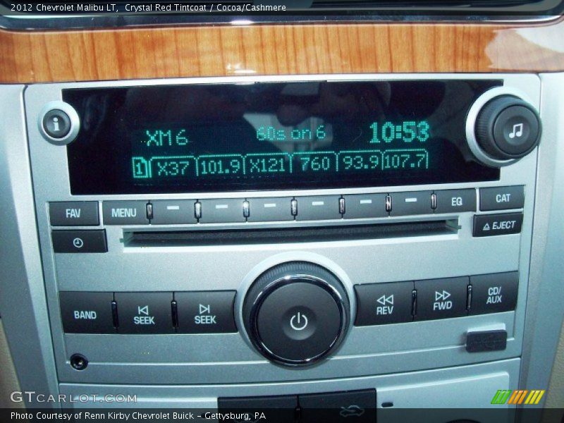 Crystal Red Tintcoat / Cocoa/Cashmere 2012 Chevrolet Malibu LT