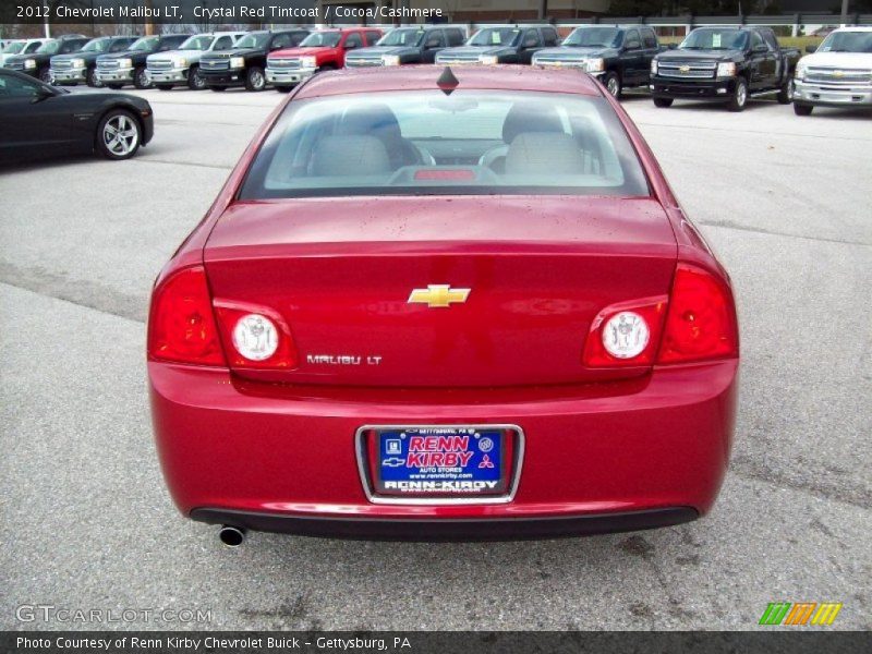 Crystal Red Tintcoat / Cocoa/Cashmere 2012 Chevrolet Malibu LT