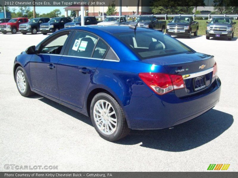 Blue Topaz Metallic / Jet Black 2012 Chevrolet Cruze Eco