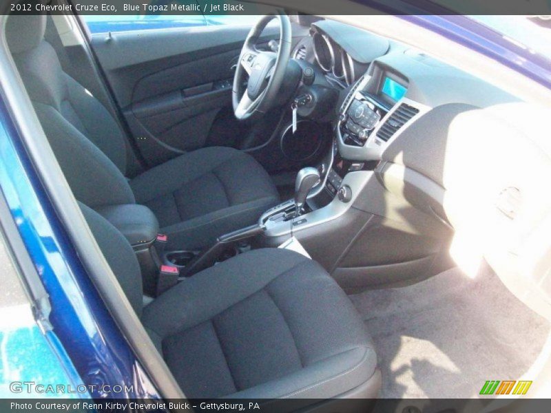Blue Topaz Metallic / Jet Black 2012 Chevrolet Cruze Eco