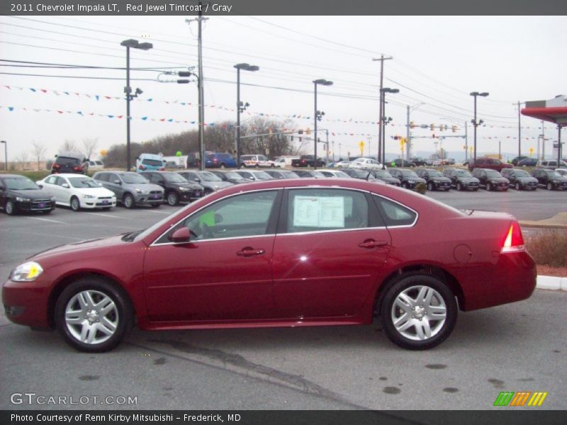 Red Jewel Tintcoat / Gray 2011 Chevrolet Impala LT