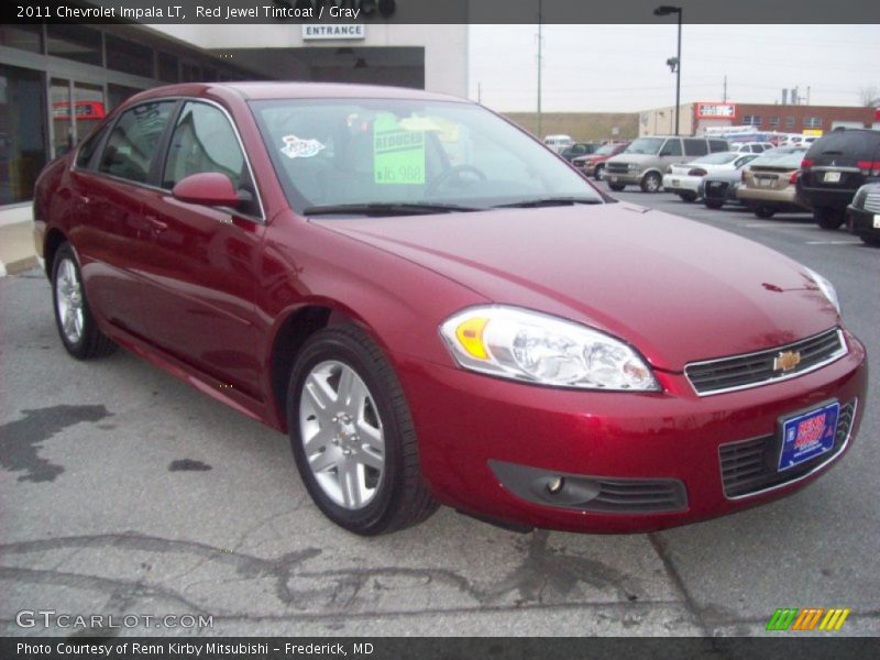 Red Jewel Tintcoat / Gray 2011 Chevrolet Impala LT