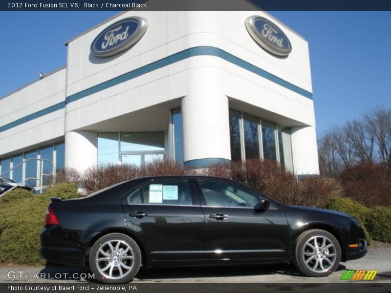 Black / Charcoal Black 2012 Ford Fusion SEL V6
