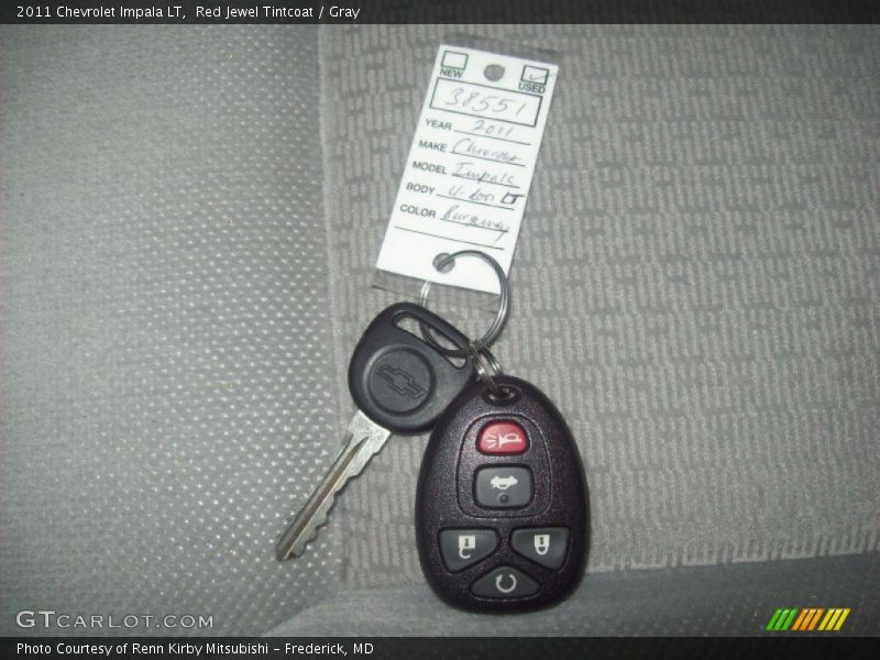 Red Jewel Tintcoat / Gray 2011 Chevrolet Impala LT