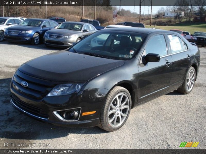 Black / Charcoal Black 2012 Ford Fusion SEL V6