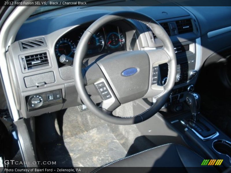 Black / Charcoal Black 2012 Ford Fusion SEL V6