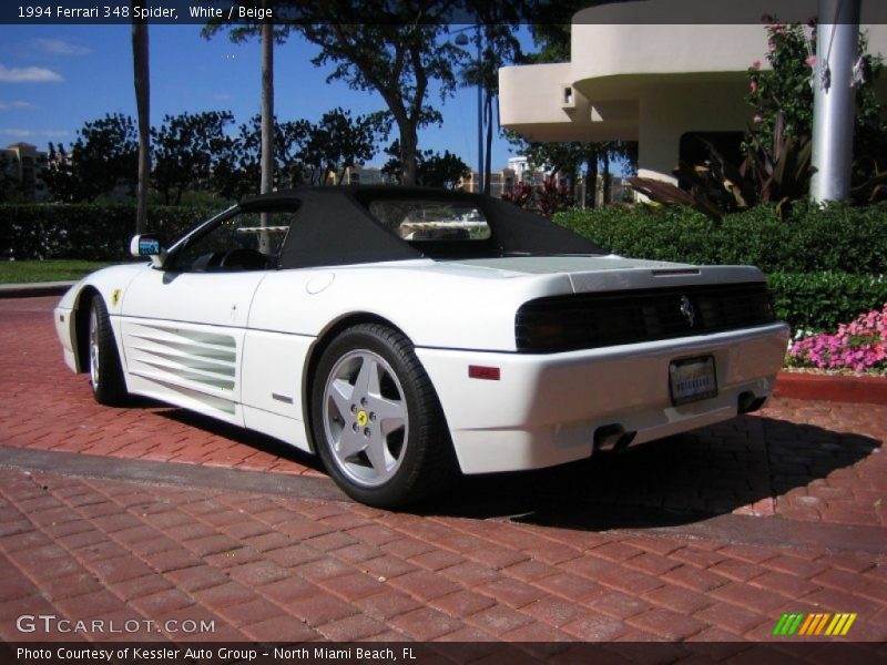 White / Beige 1994 Ferrari 348 Spider
