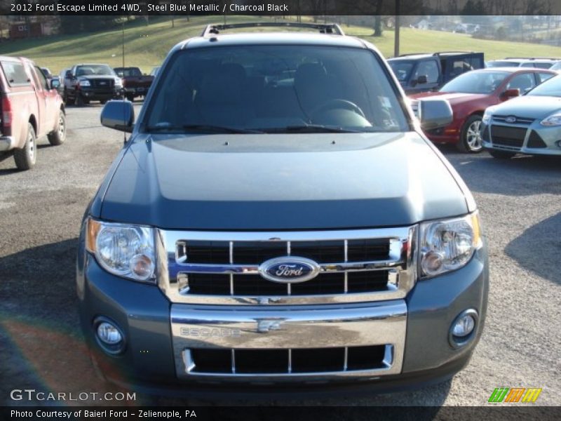 Steel Blue Metallic / Charcoal Black 2012 Ford Escape Limited 4WD