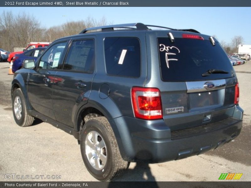 Steel Blue Metallic / Charcoal Black 2012 Ford Escape Limited 4WD