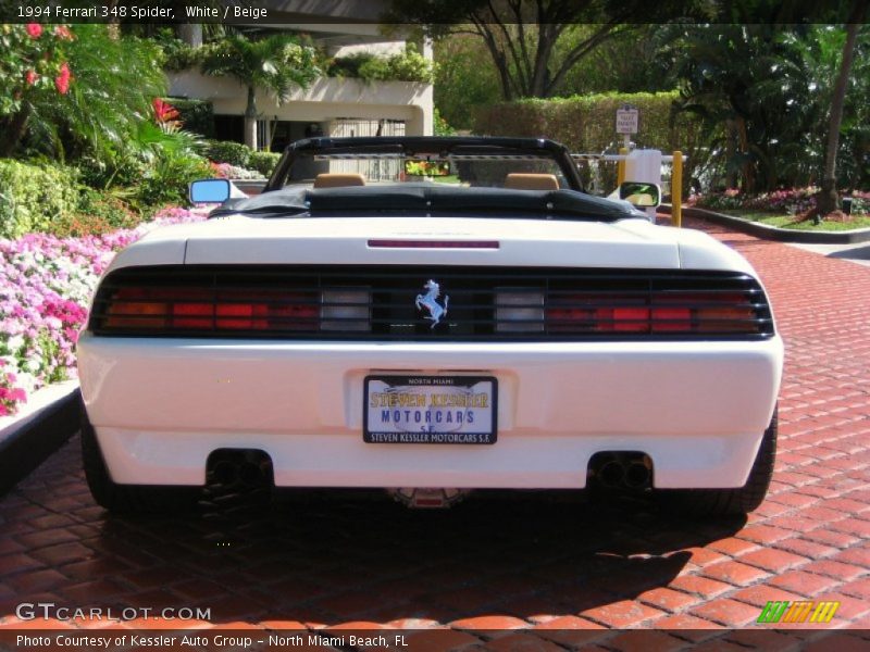 White / Beige 1994 Ferrari 348 Spider