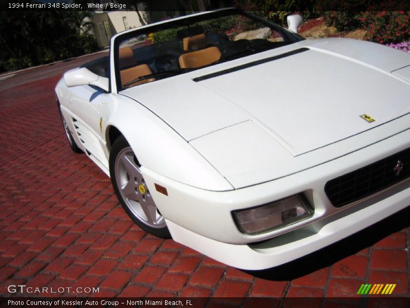 White / Beige 1994 Ferrari 348 Spider