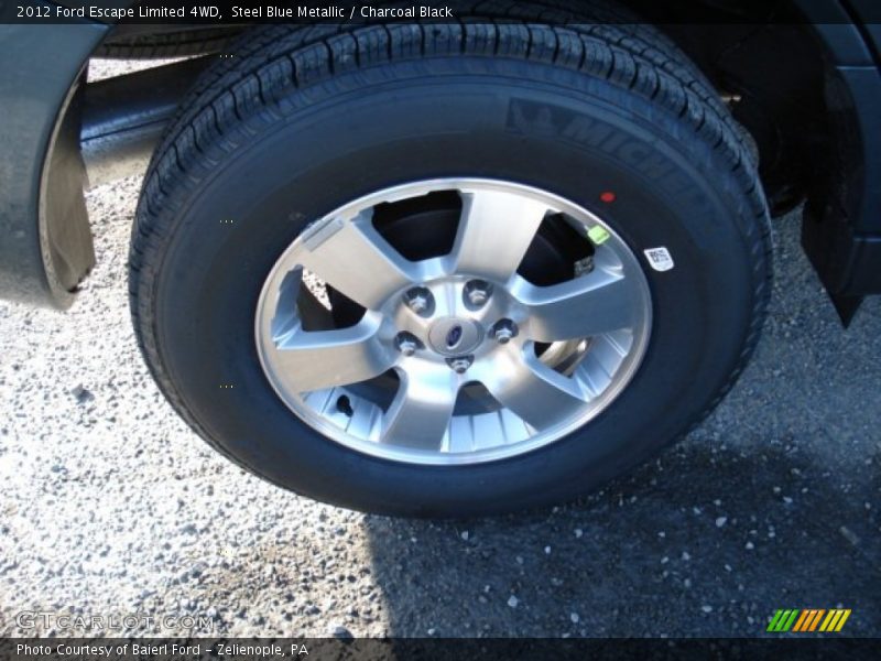 Steel Blue Metallic / Charcoal Black 2012 Ford Escape Limited 4WD