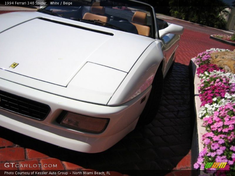 White / Beige 1994 Ferrari 348 Spider