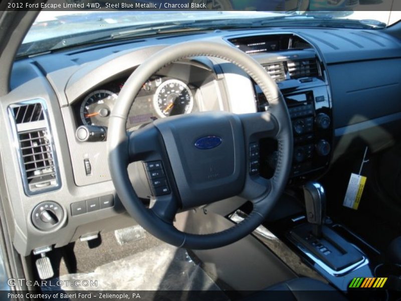 Steel Blue Metallic / Charcoal Black 2012 Ford Escape Limited 4WD
