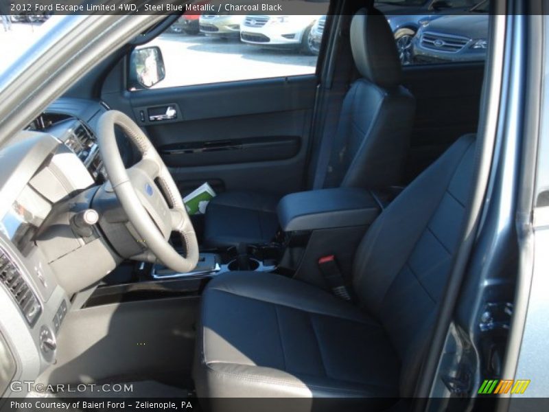 Steel Blue Metallic / Charcoal Black 2012 Ford Escape Limited 4WD