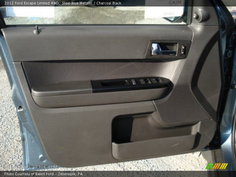 Steel Blue Metallic / Charcoal Black 2012 Ford Escape Limited 4WD