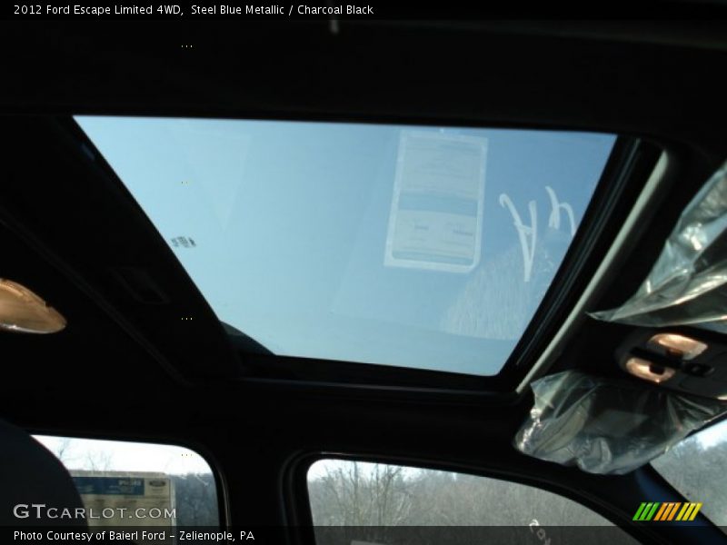 Steel Blue Metallic / Charcoal Black 2012 Ford Escape Limited 4WD