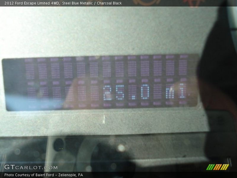 Steel Blue Metallic / Charcoal Black 2012 Ford Escape Limited 4WD