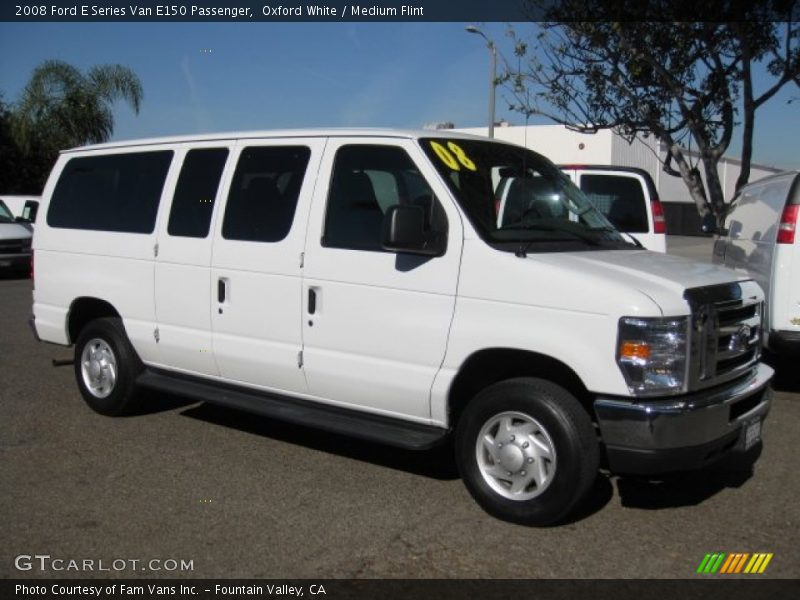 Oxford White / Medium Flint 2008 Ford E Series Van E150 Passenger