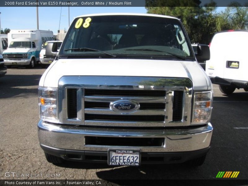 Oxford White / Medium Flint 2008 Ford E Series Van E150 Passenger