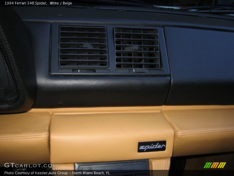 White / Beige 1994 Ferrari 348 Spider