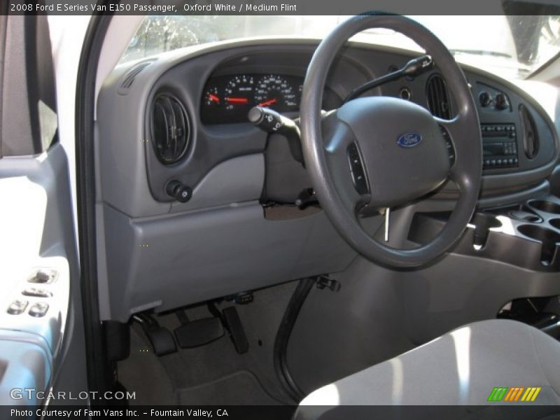 Oxford White / Medium Flint 2008 Ford E Series Van E150 Passenger