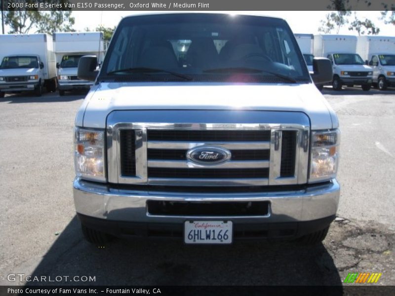 Oxford White / Medium Flint 2008 Ford E Series Van E150 Passenger