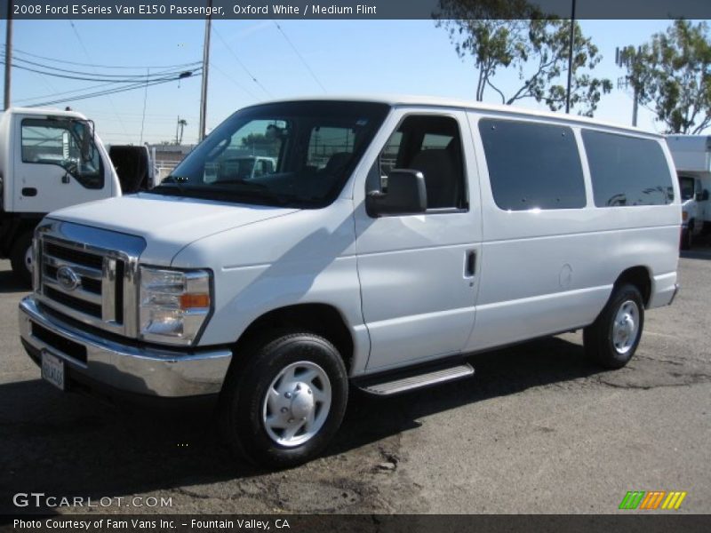 Oxford White / Medium Flint 2008 Ford E Series Van E150 Passenger
