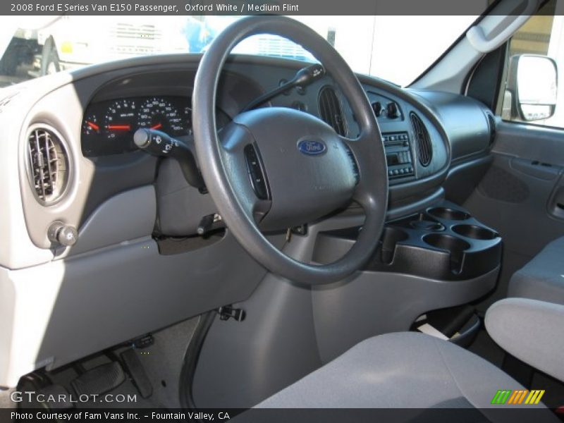 Oxford White / Medium Flint 2008 Ford E Series Van E150 Passenger