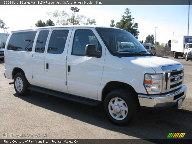 Oxford White / Medium Flint 2008 Ford E Series Van E150 Passenger