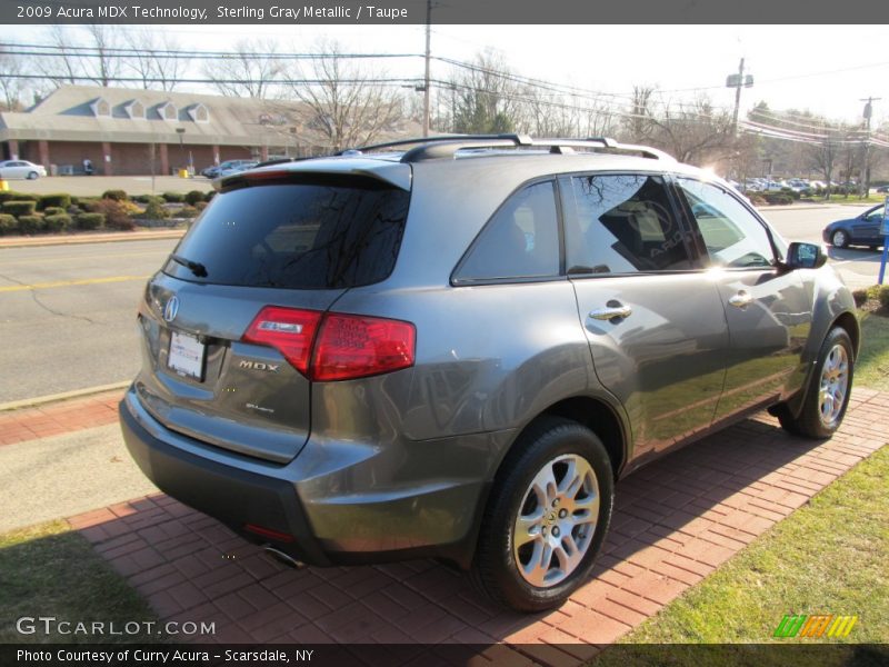 Sterling Gray Metallic / Taupe 2009 Acura MDX Technology