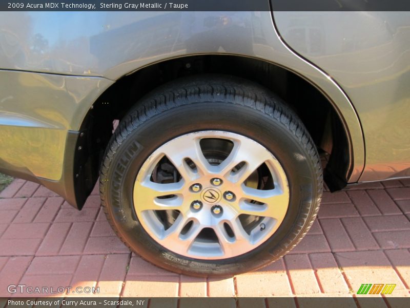Sterling Gray Metallic / Taupe 2009 Acura MDX Technology