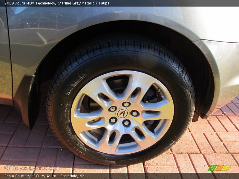 Sterling Gray Metallic / Taupe 2009 Acura MDX Technology