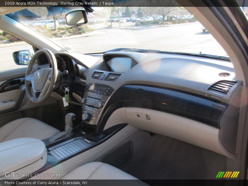 Sterling Gray Metallic / Taupe 2009 Acura MDX Technology