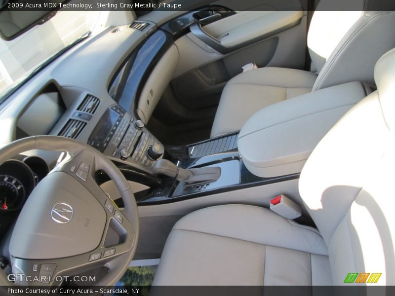 Sterling Gray Metallic / Taupe 2009 Acura MDX Technology
