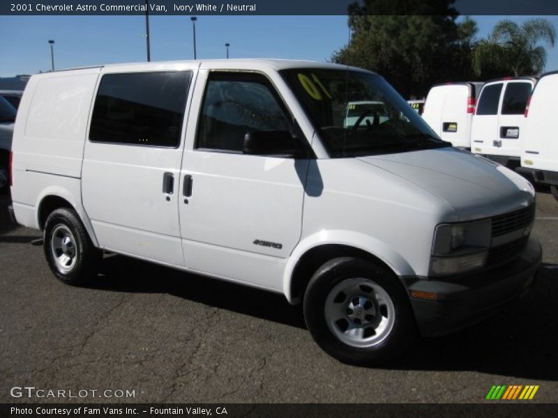 Ivory White / Neutral 2001 Chevrolet Astro Commercial Van