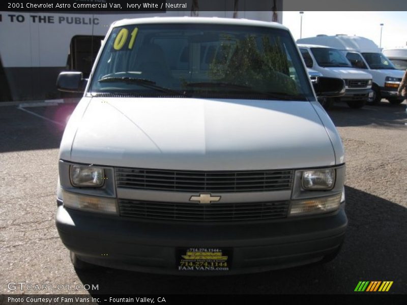 Ivory White / Neutral 2001 Chevrolet Astro Commercial Van