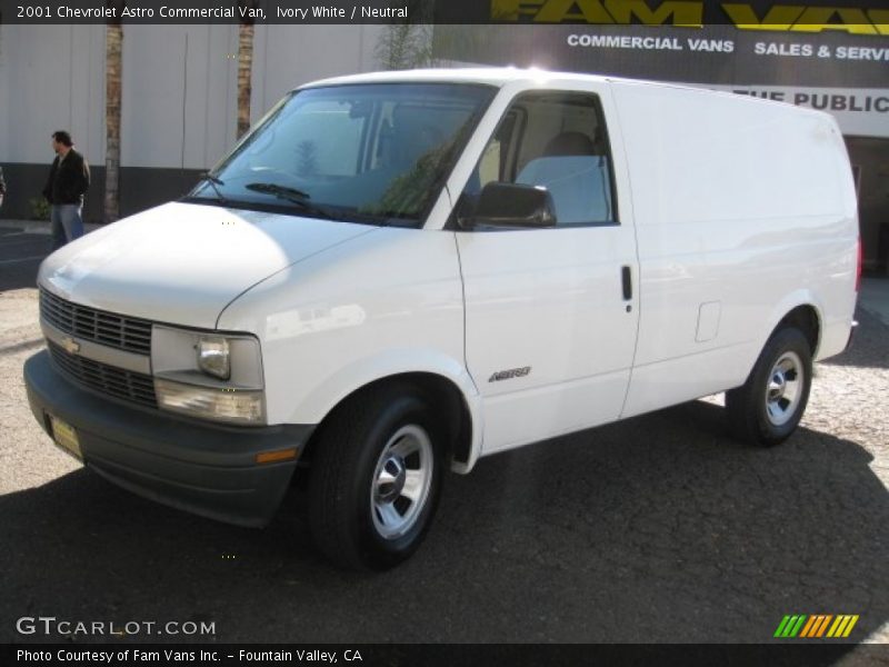 Ivory White / Neutral 2001 Chevrolet Astro Commercial Van